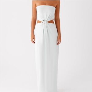 Peppermayo MINT Strapless Cutout Maxi Dress with Ring Detail